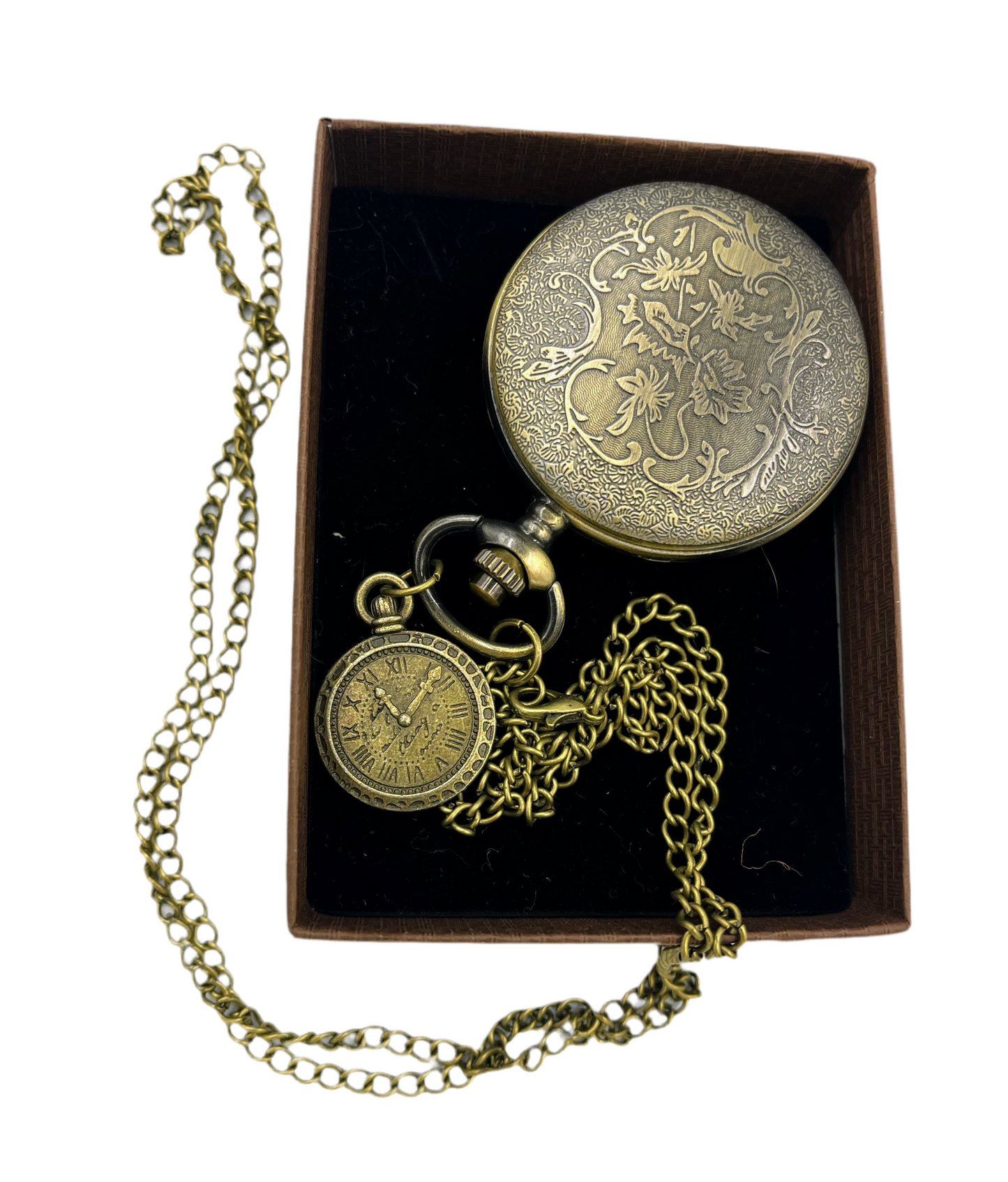 Bronze Gear Pocketwatch with Pendant