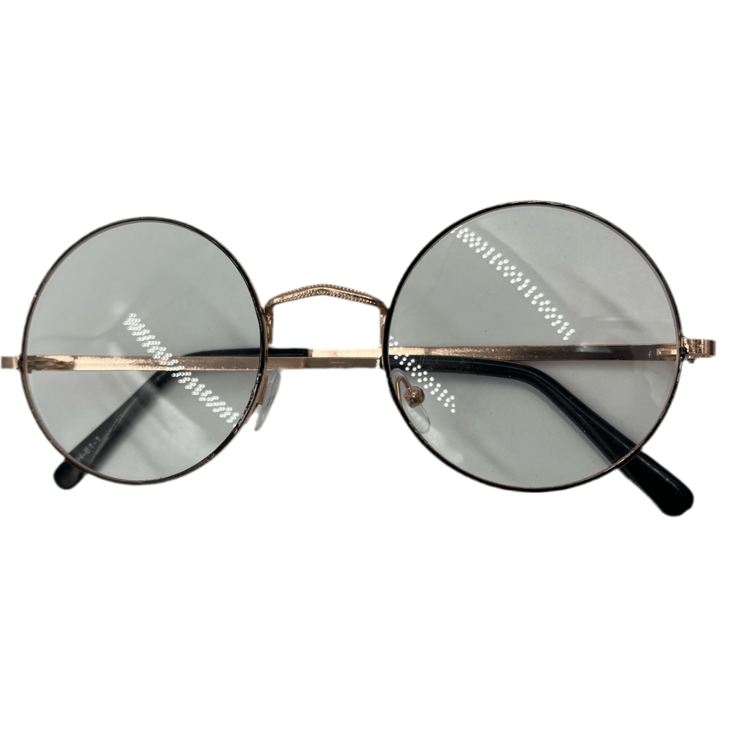 Clear Vintage Glasses With Round Lenses - Steampunkgearsa