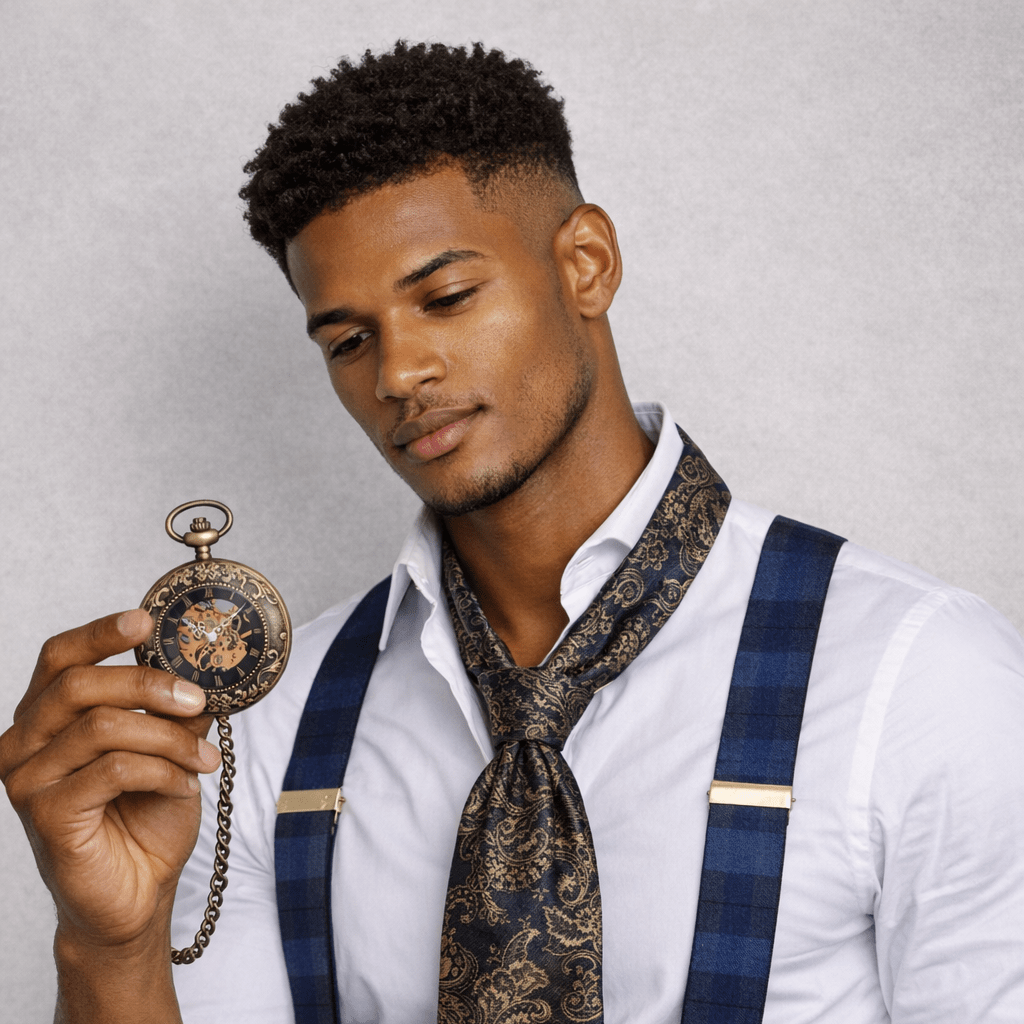 Premium luxurious antique stylr pocket watch with mcganical movement