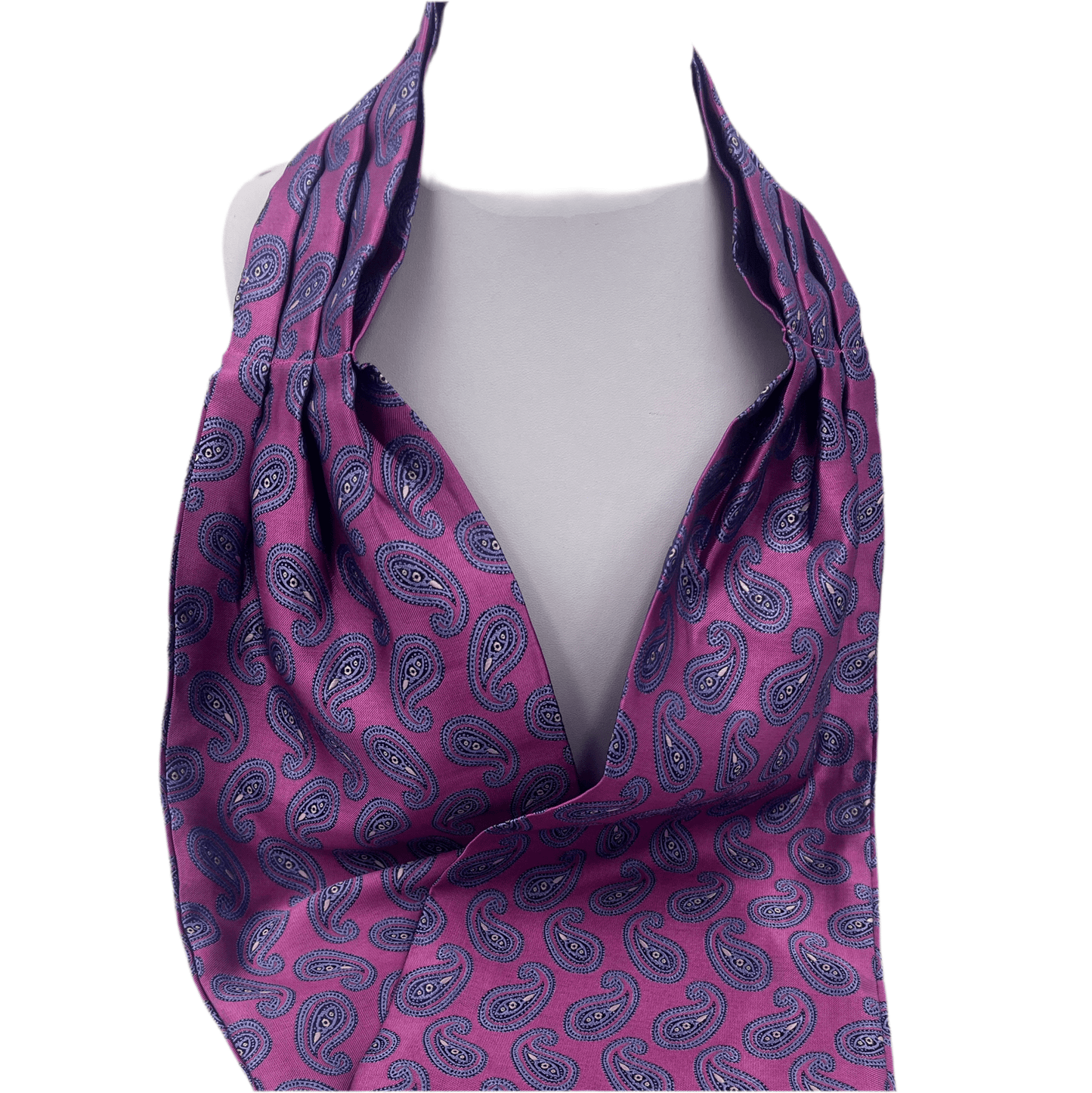 Pink&Purple paisley Cravat Ascot Tie