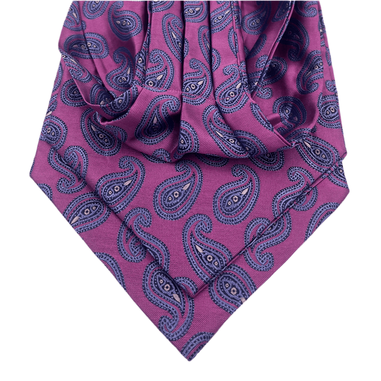 Pink&Purple paisley Cravat Ascot Tie