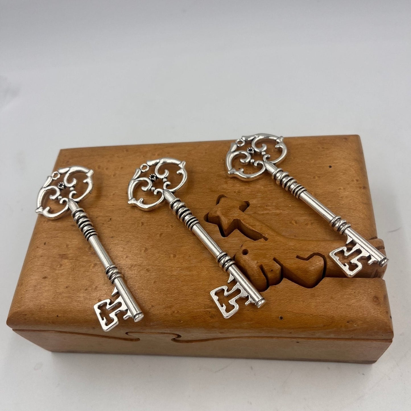 Three steampunk metal alloy antique style keys for gifting and decor purposes- Steampunkgear