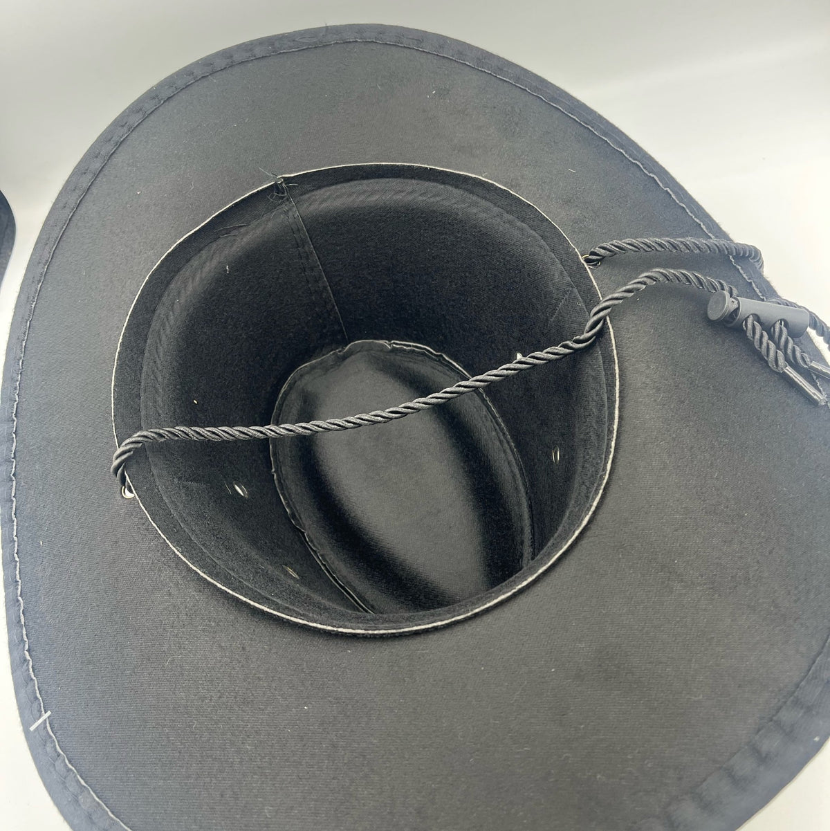Steampunk Cowboy Hat, Black with Badge