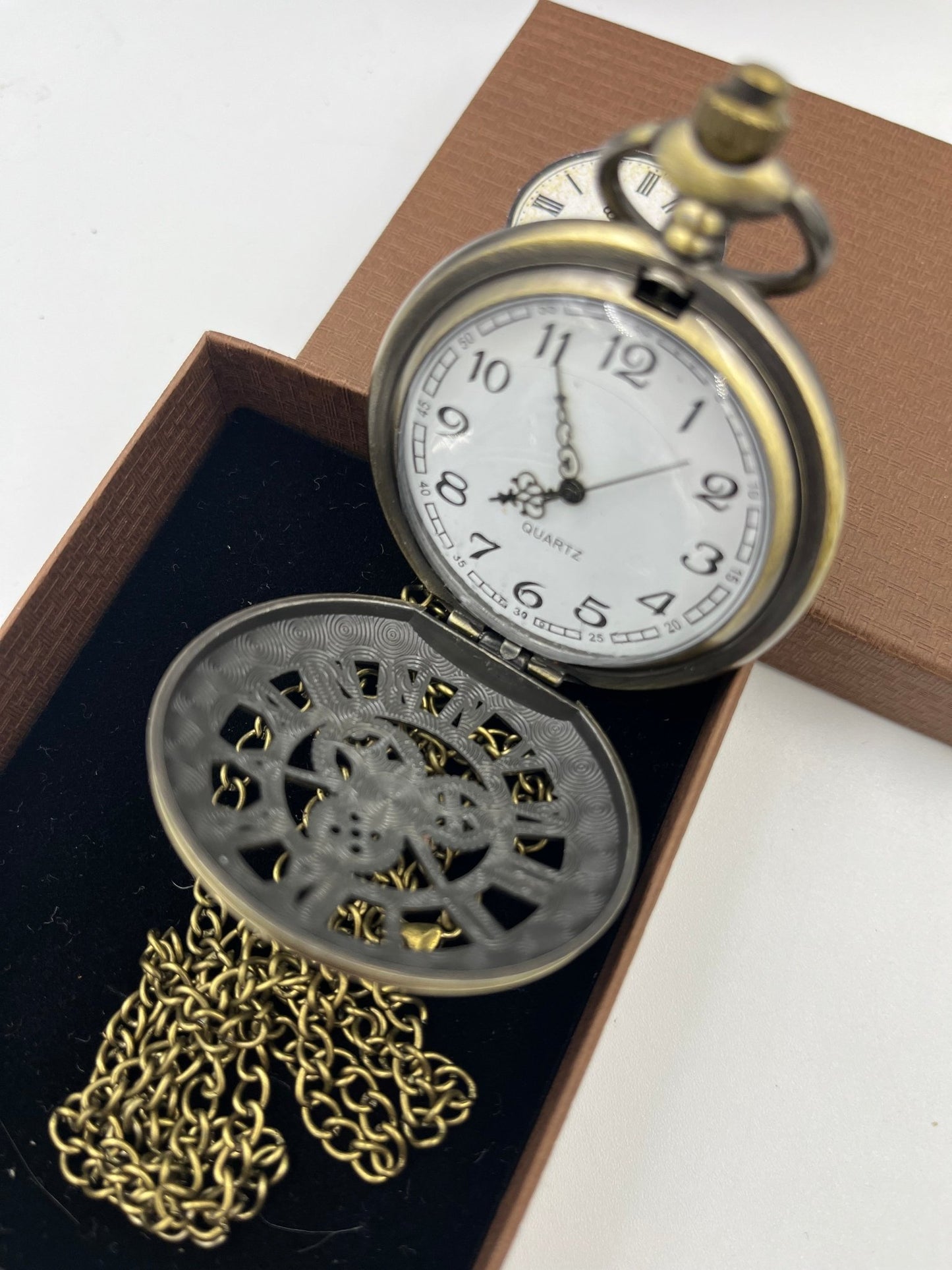 Steampunk gear design Bronze Pocketwatch