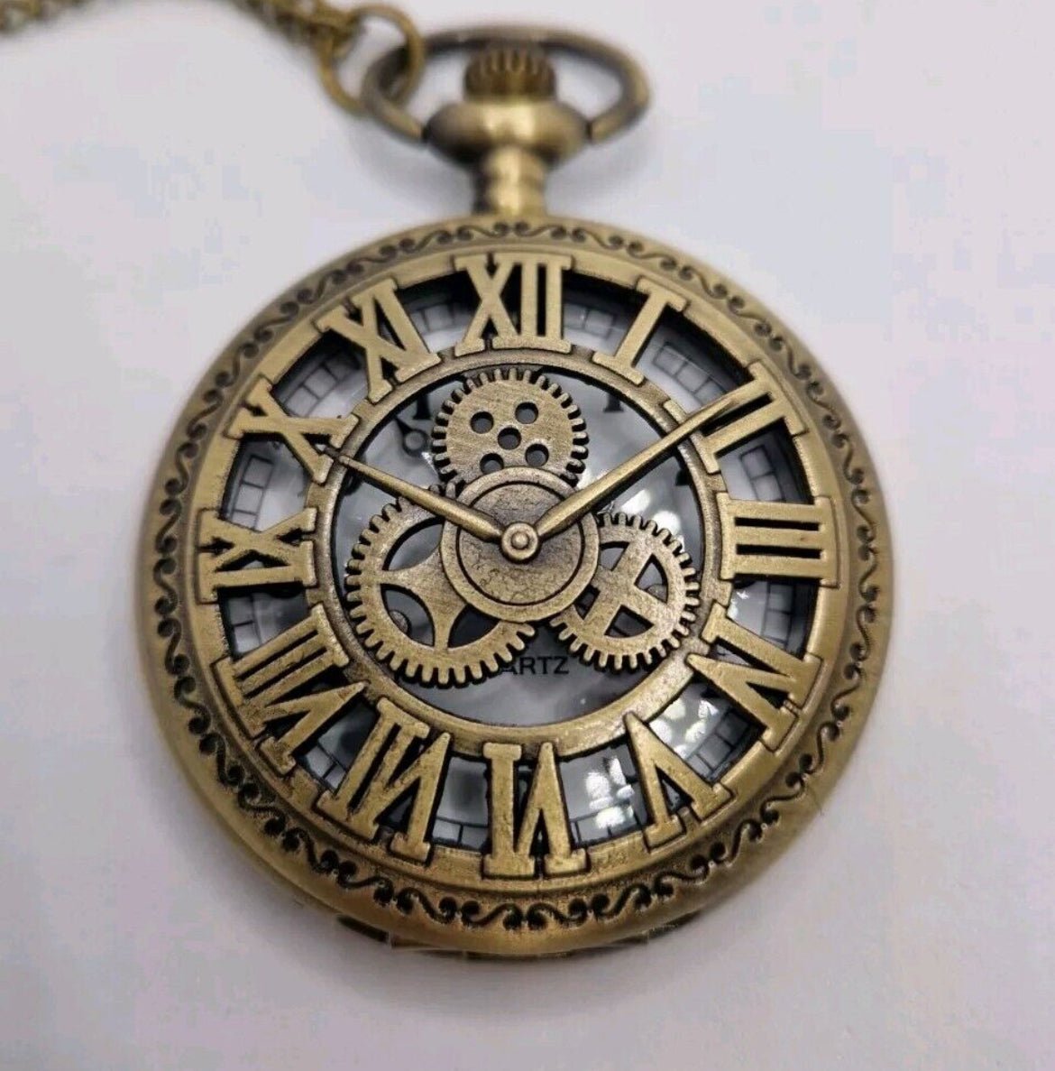 Steampunk gear design Bronze Pocketwatch