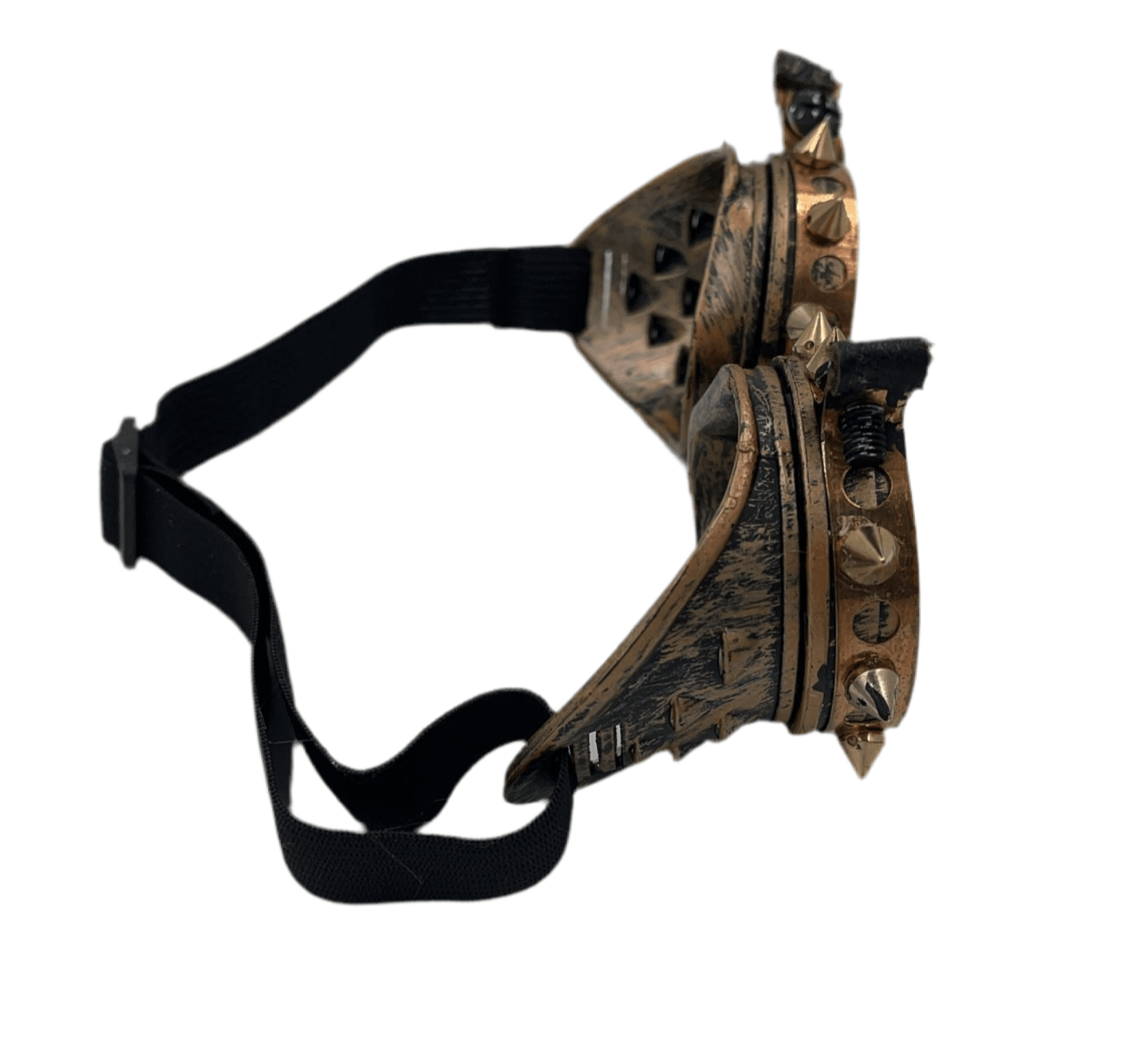Steampunk goggles with copper And Metal Spikes - Steampunkgearsa