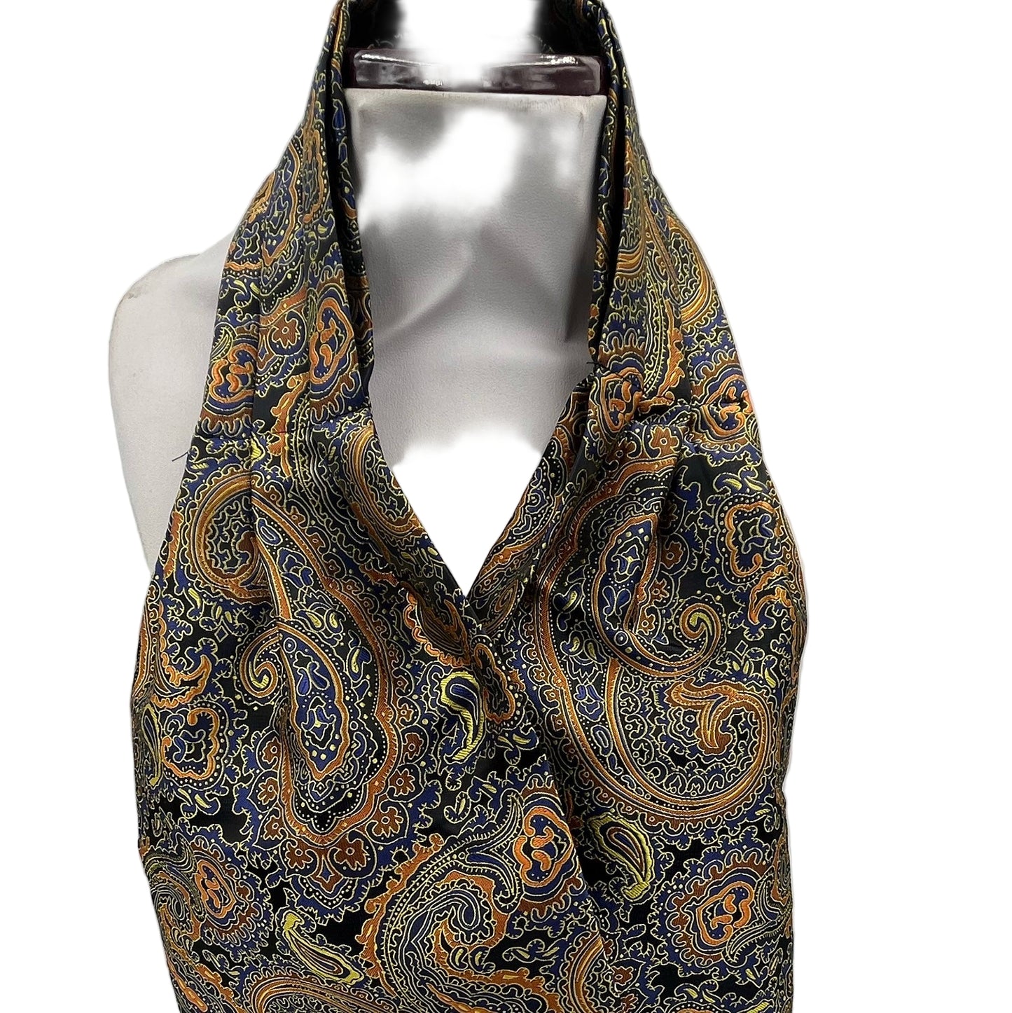 Mens paisley patterned cravat ascot tie-Steampunkgear