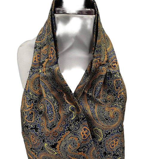 Mens paisley patterned cravat ascot tie-Steampunkgear