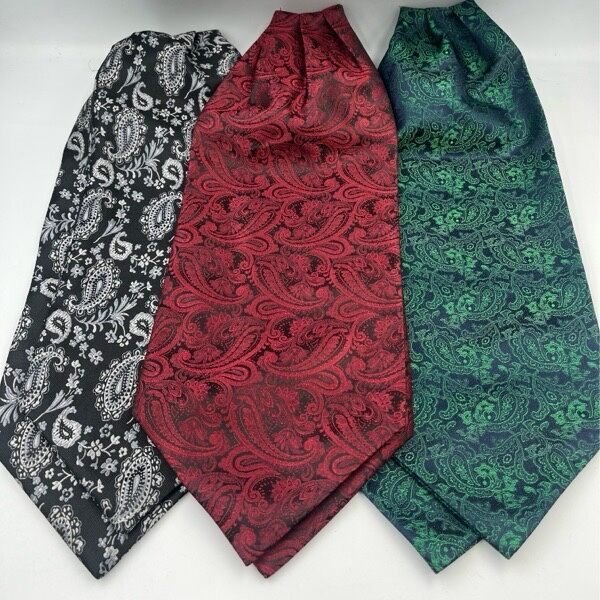Mens Premium Vintage Cravats Ascot Ties - Steampunkgearsa