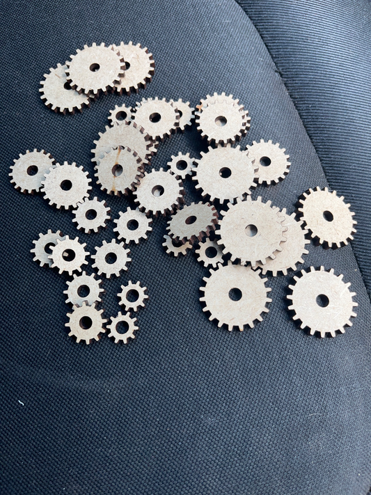 Lazer Cut Mdf Gears For Moveable Mechanism Project Build - Steampunkgearsa