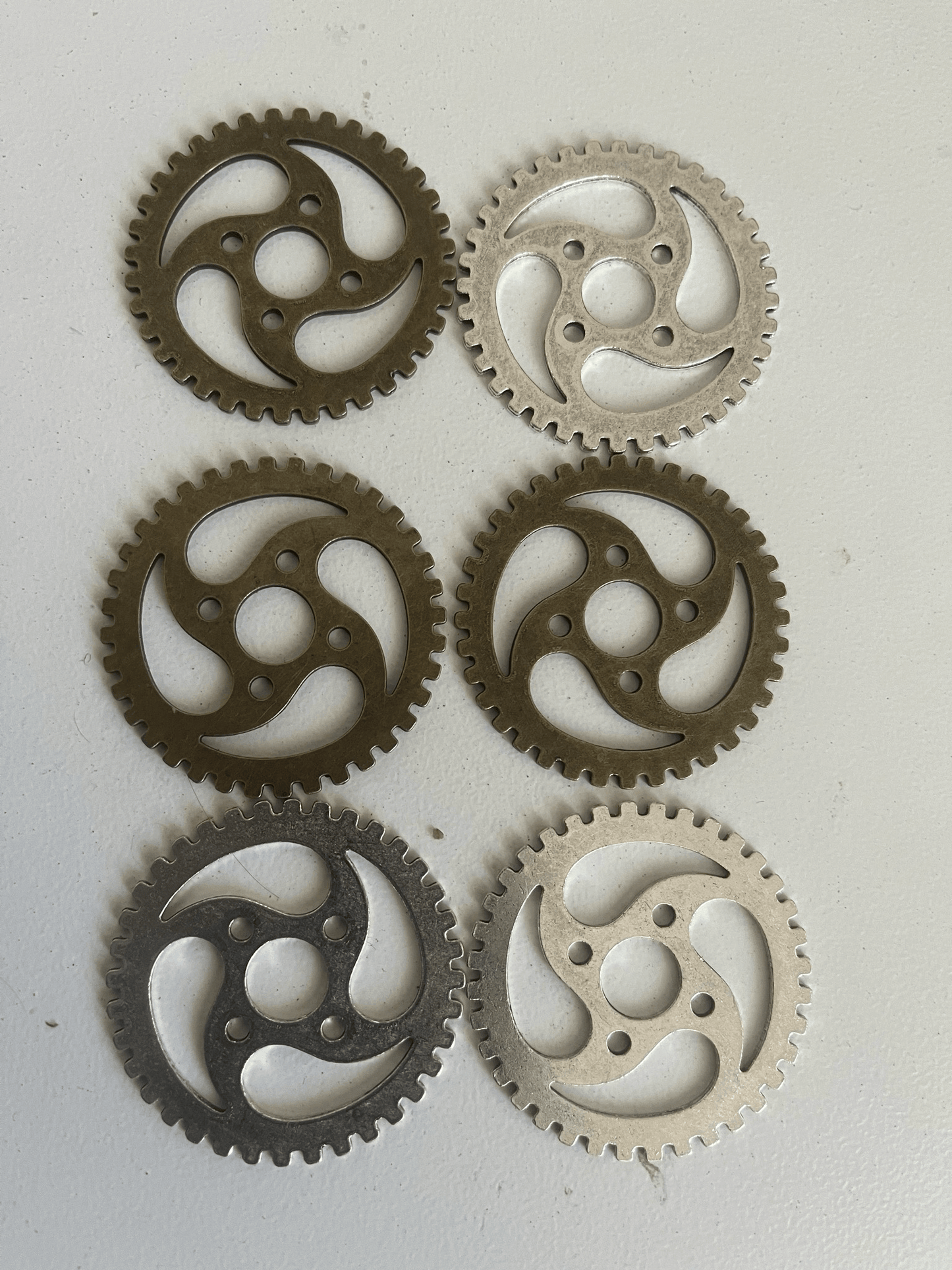 Set Of 6 Units, 40mm Steampunk Gears, XLarge - Steampunkgearsa