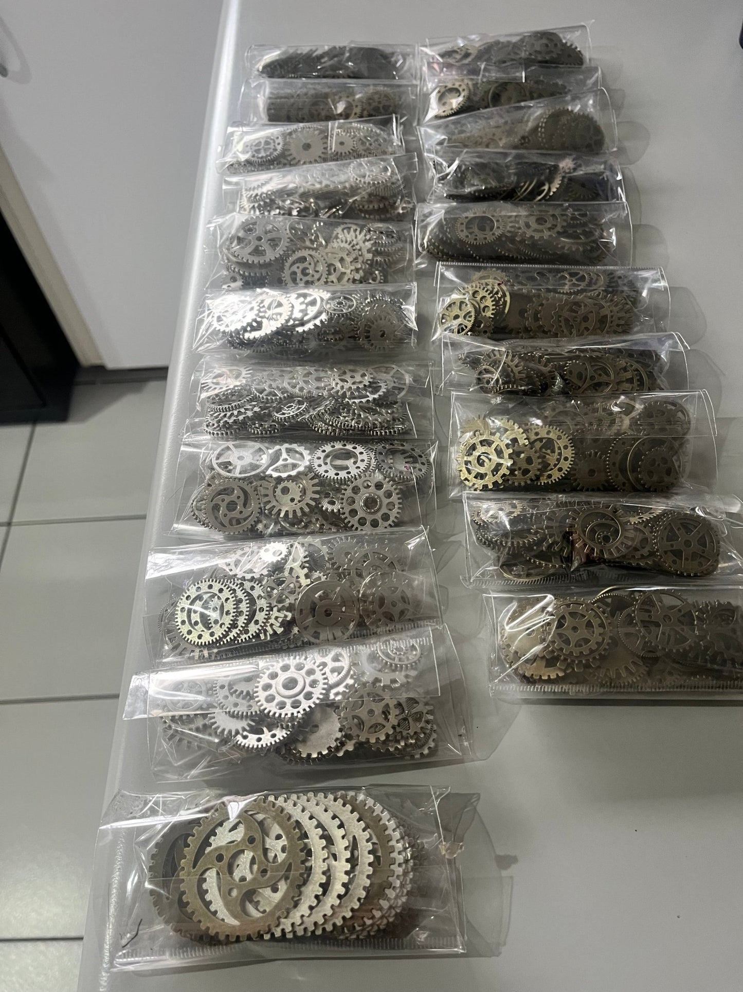 Assorted Steampunk gears for crafts and jewellery making and Kids crafts