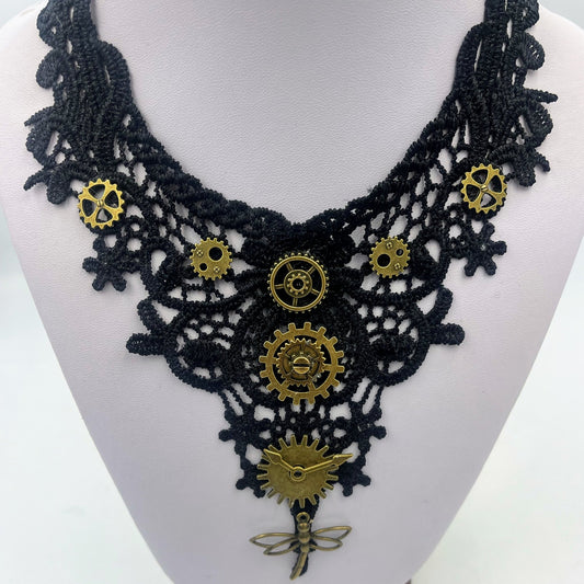 Black Lace Victorian  Choker for Ladies