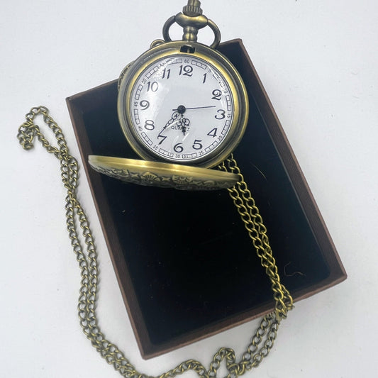 Bronze Gear Pocketwatch with Pendant - Steampunkgearsa