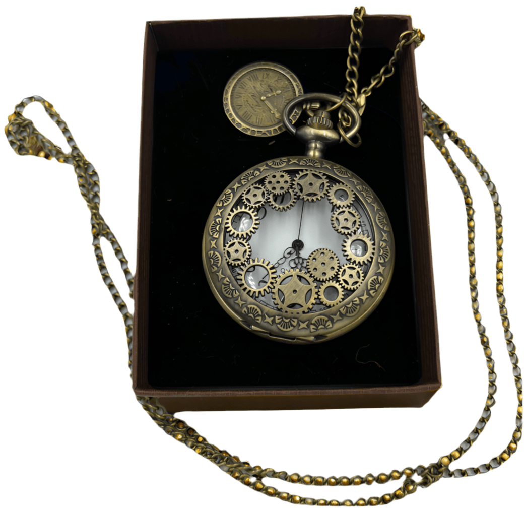 Bronze Gear Pocketwatch with Pendant - Steampunkgearsa