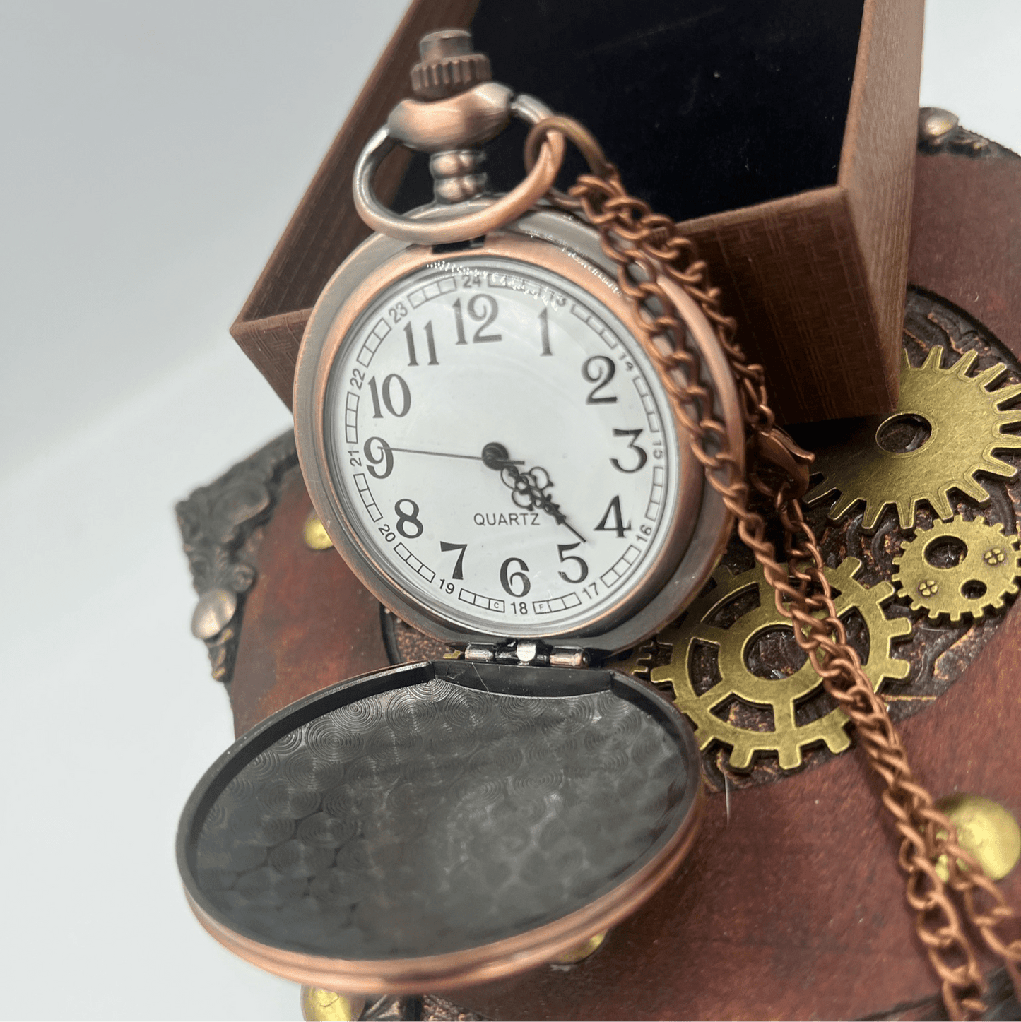 Copper Vintage Style Pocket Watch