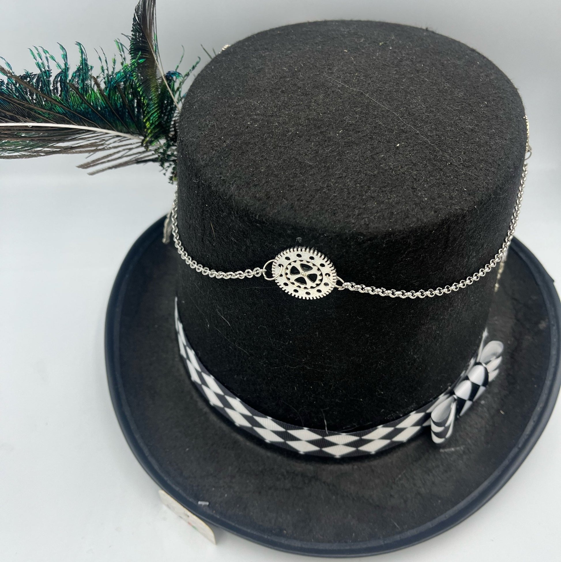Steampunk tophat mad hatter hat