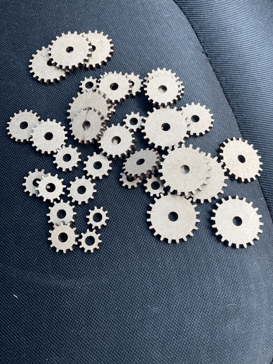 Lazer Cut Mdf Gears For Moveable Mechanism Project Build - Steampunkgearsa