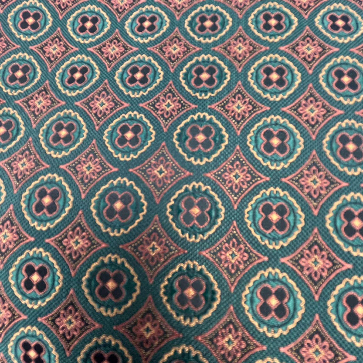 mens dark green&brown patterned Cravat - Steampunkgearsa