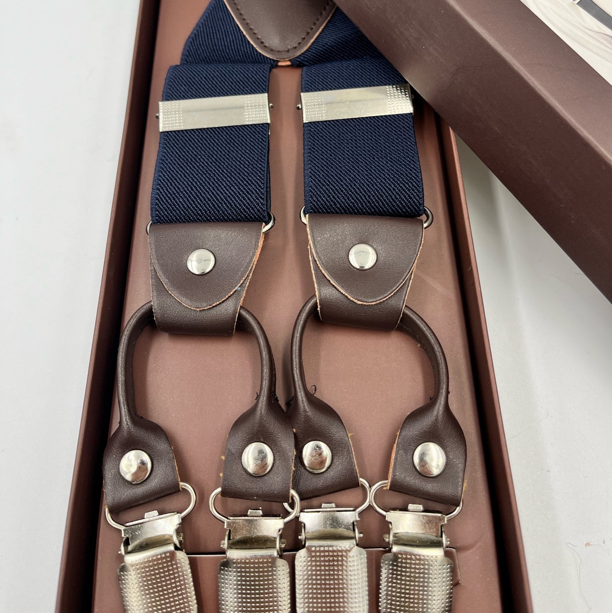 Steampunkgear Navy blue suspenders heavy duty best quality