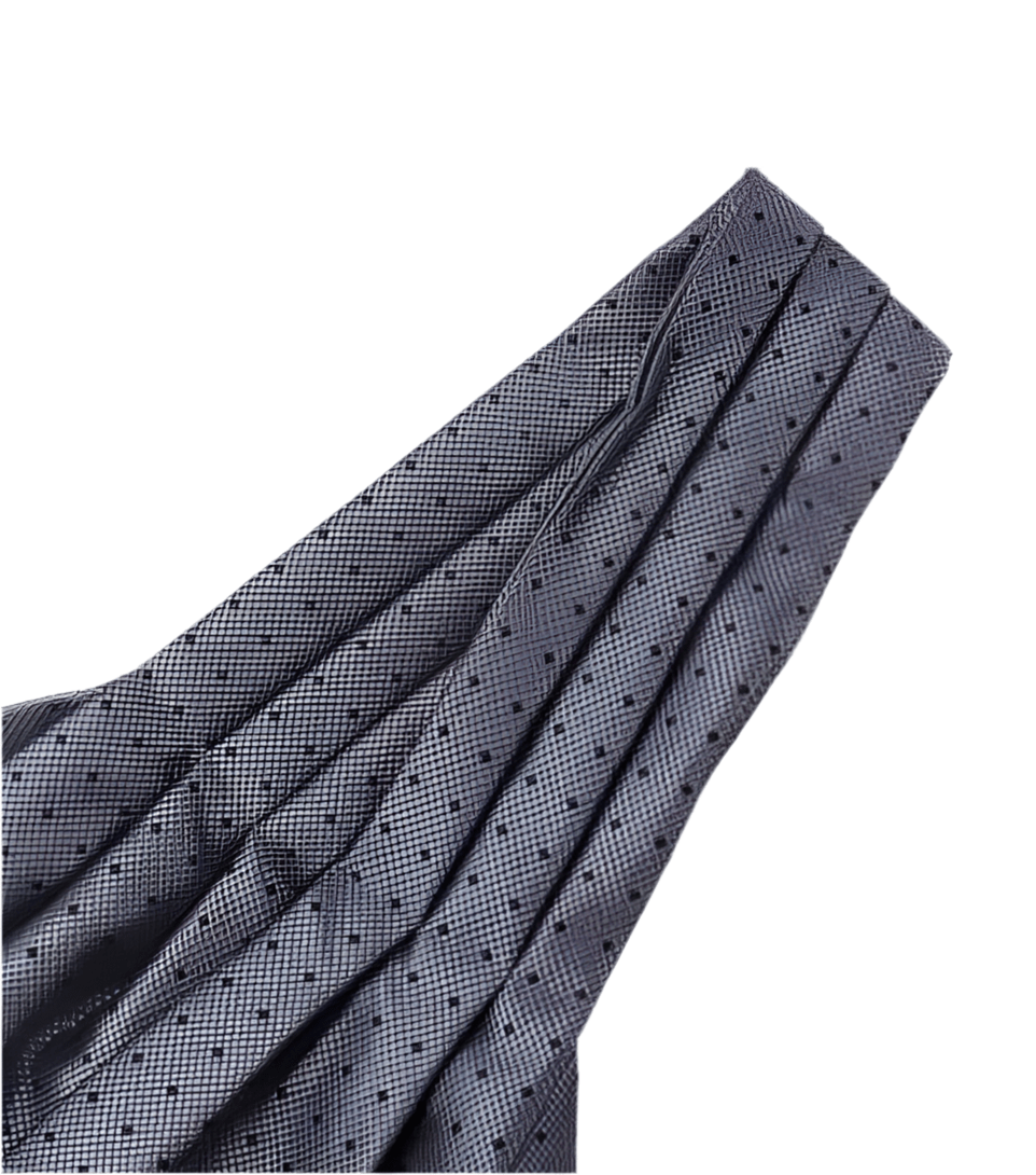 Mens Premium Cravats, grey With black Dots. Ascot Tie. - Steampunkgearsa