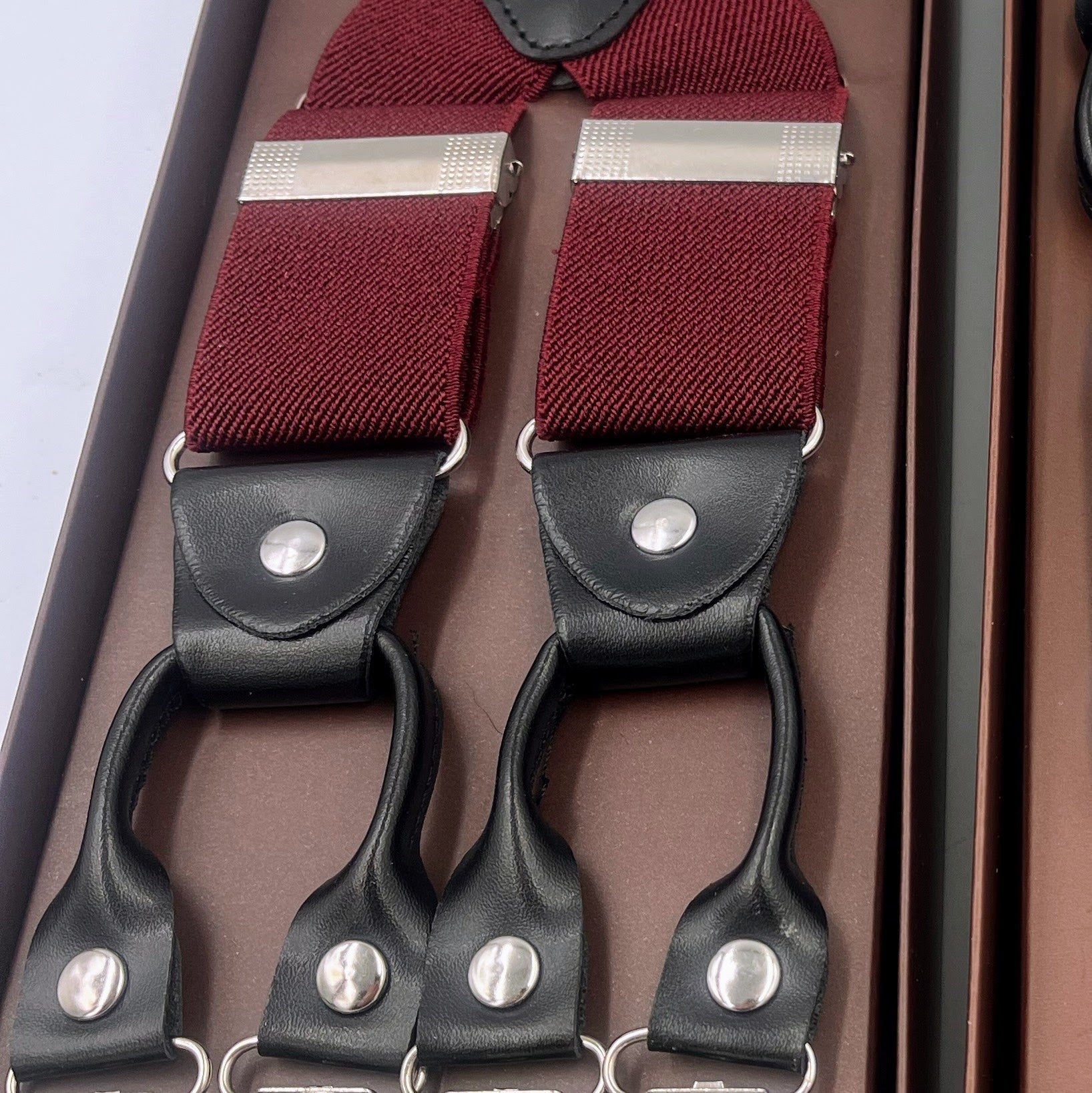 Premium Maroon suspenders, heavy duty