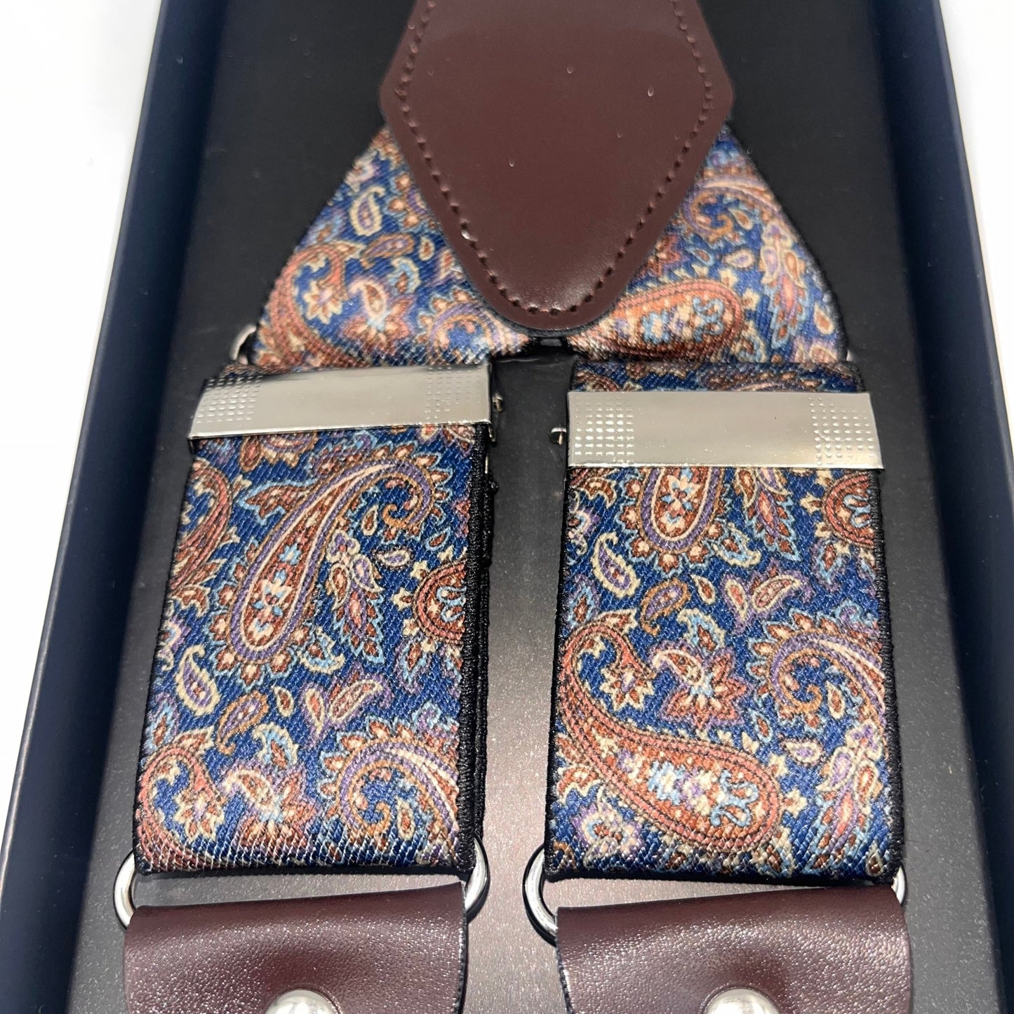 MENS formal  heavy duty suspenders in paisley pattern+=Steampunkgearsa