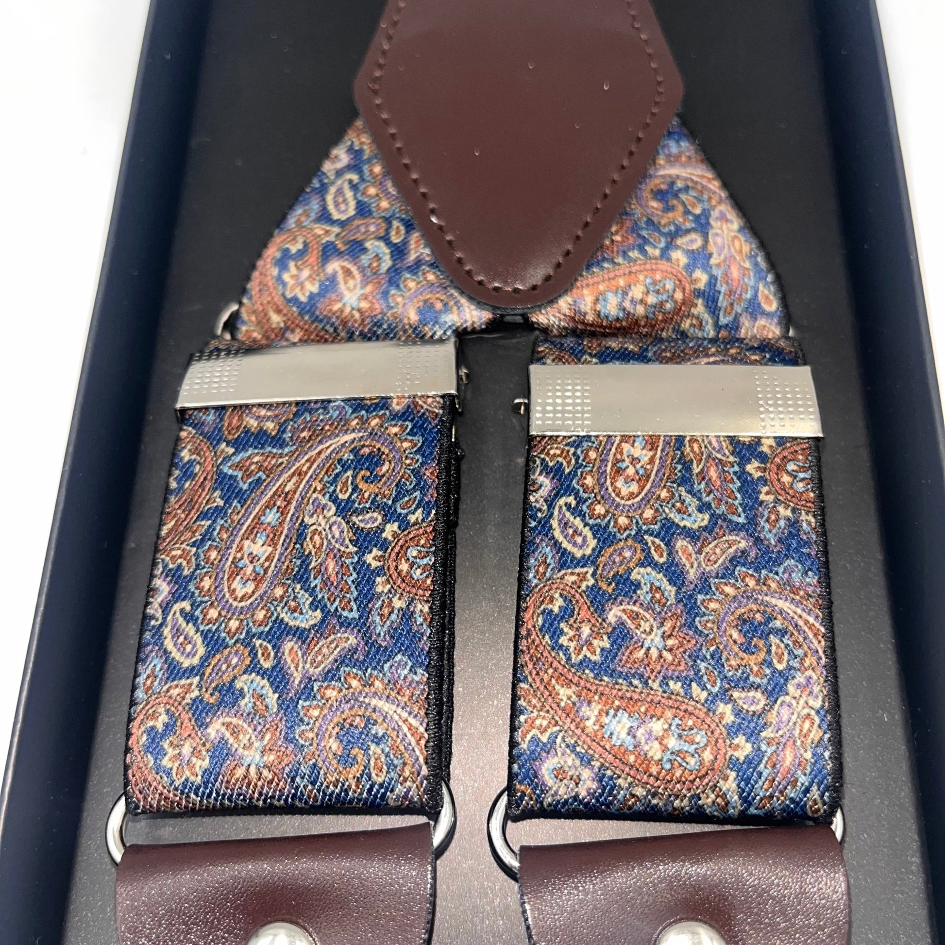 MENS formal  heavy duty suspenders in paisley pattern+=Steampunkgearsa