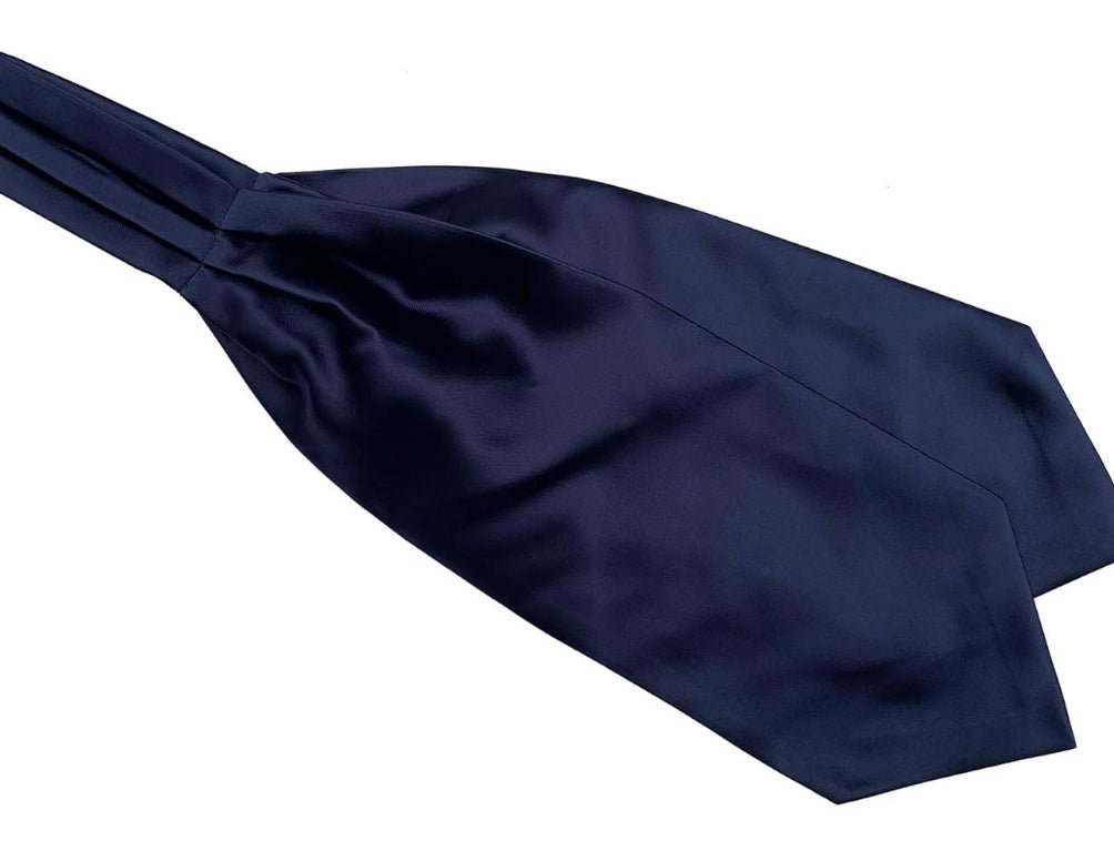Premium Navy Blue Cravat/Ascot Tie