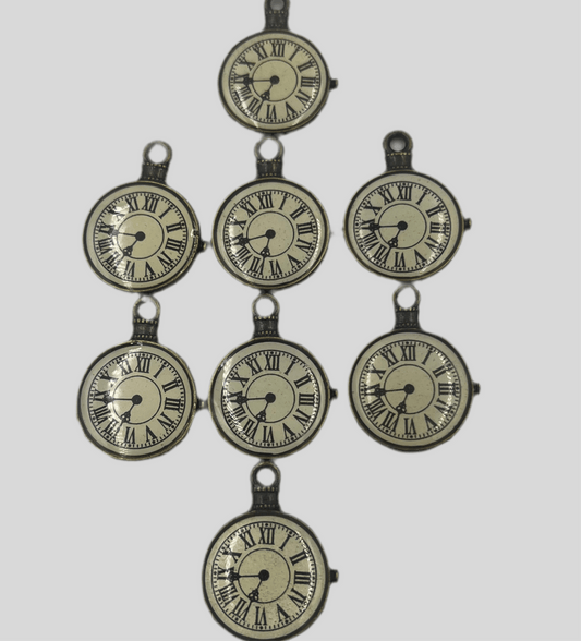 Set of 8 Units Small Watch Charms (8 Units Per Set)