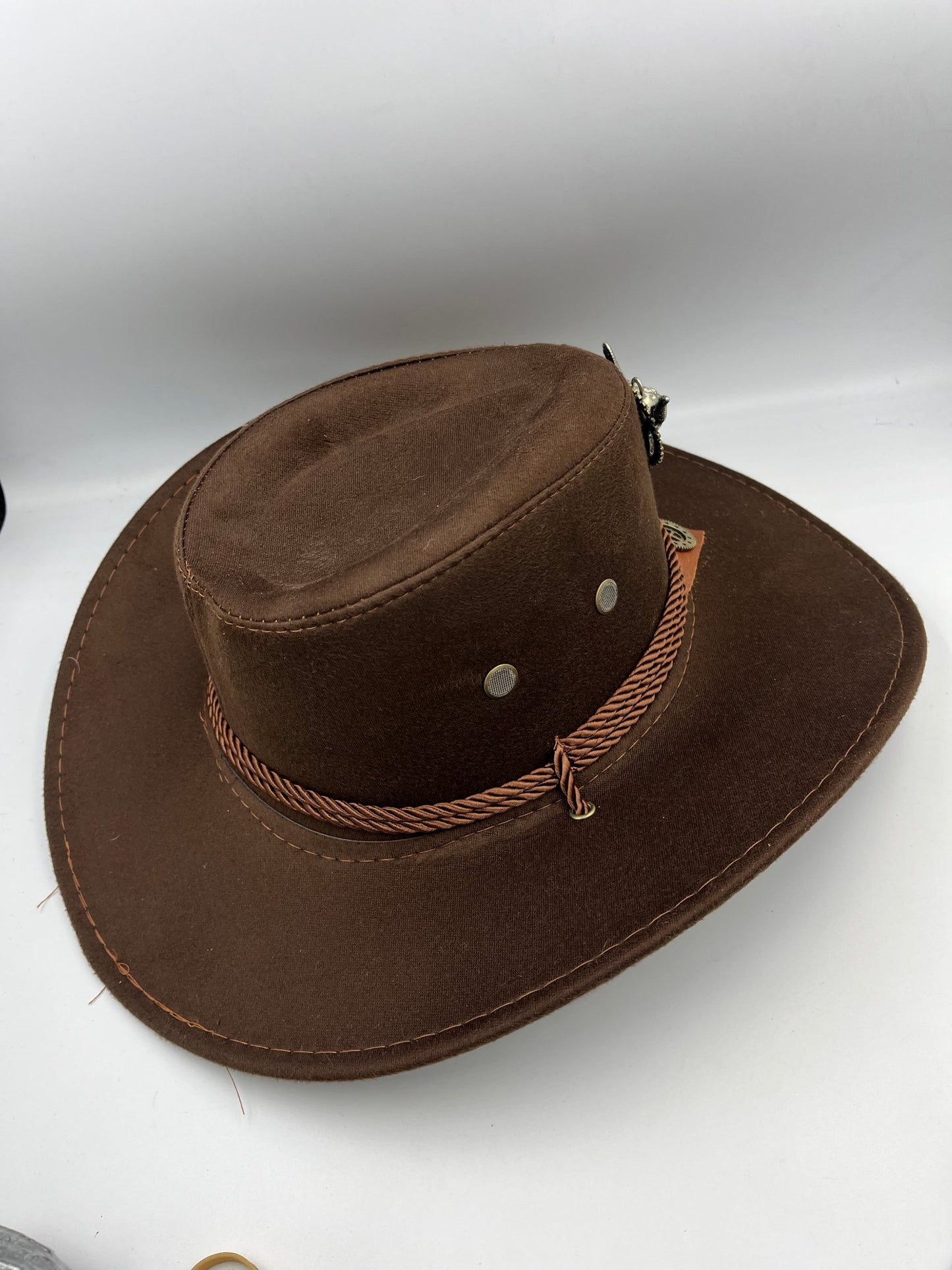 Steampunk Brown Cowboy Western Hat - Steampunkgearsa
