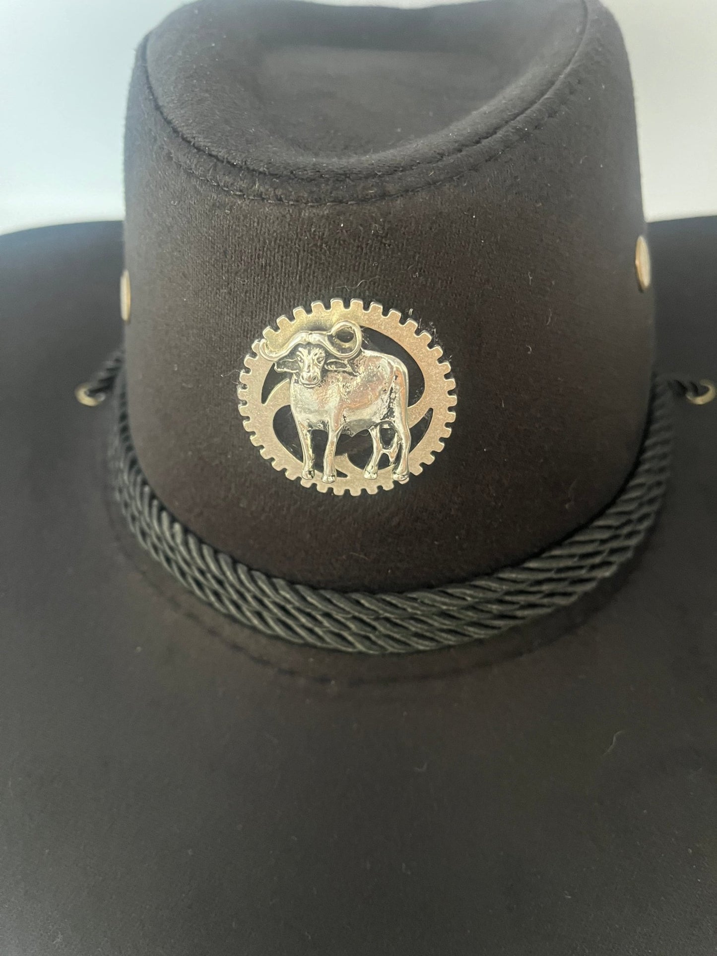 Black Cowboy hat -Steampunkgearsa
