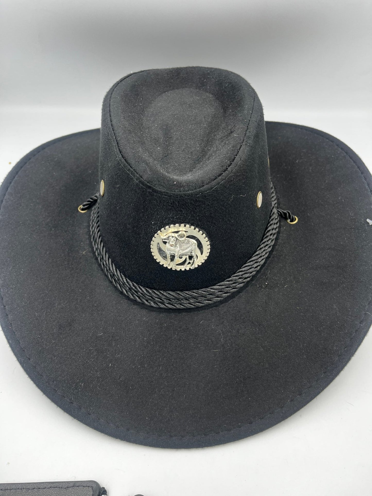 Steampunk cowboy hat with badge-Steampunkgearsa