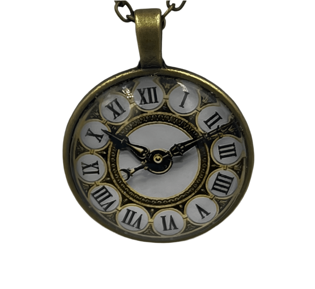 Steampunk Glass Timepiece Pendant - Steampunkgearsa