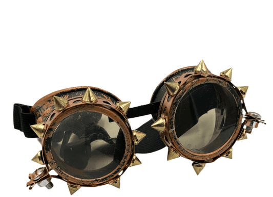 Steampunk goggles with copper And Metal Spikes - Steampunkgearsa