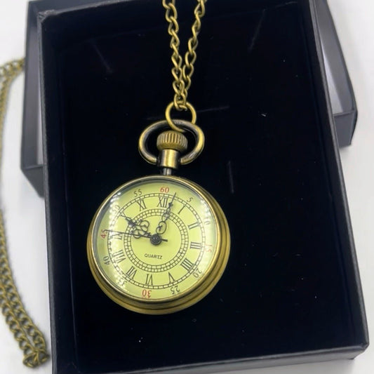 Premium mini vintage classical style pocket watch necklace gift item-Steampunkgearsa