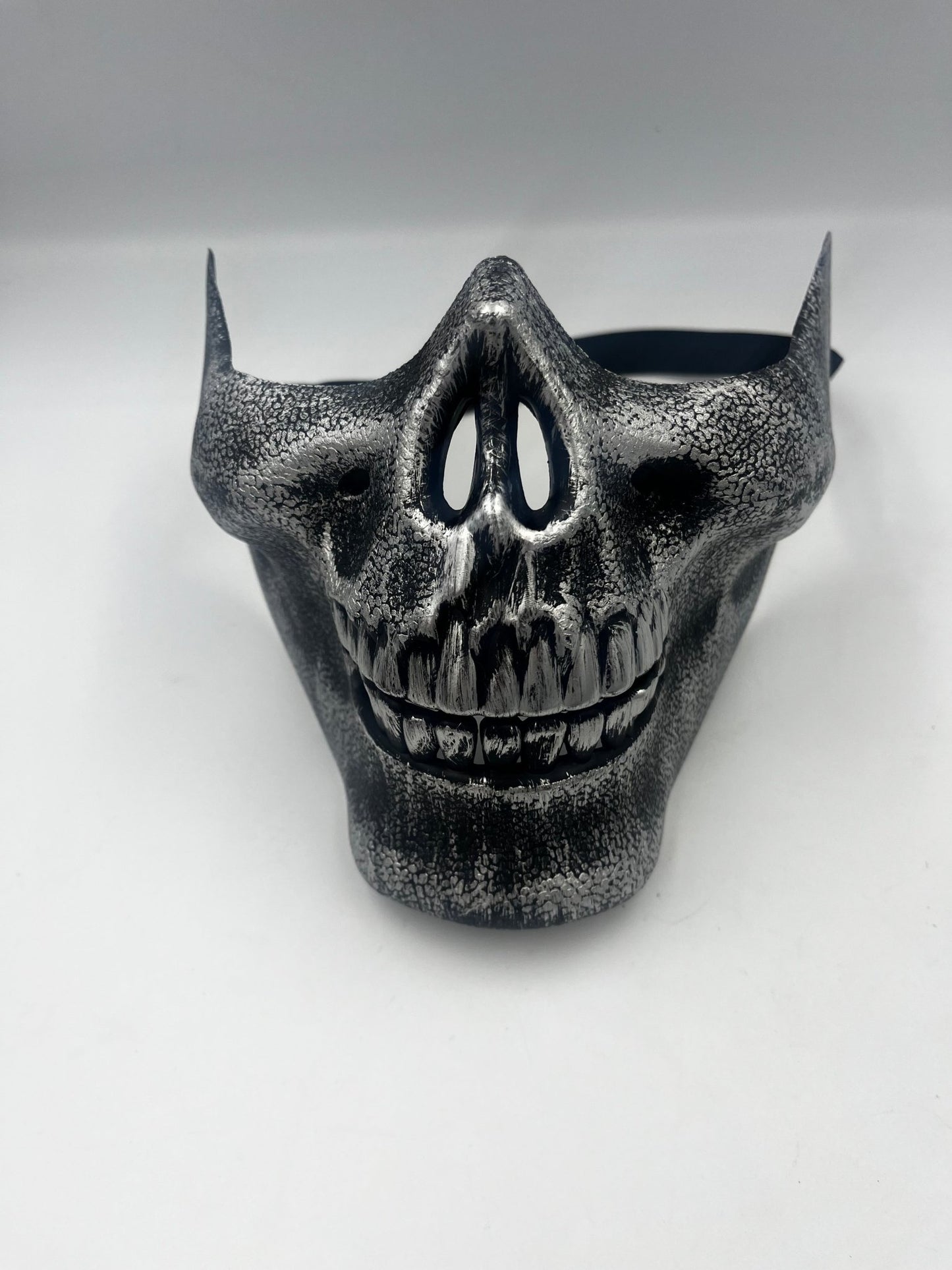 Steampunk textured Half face skeleton mask