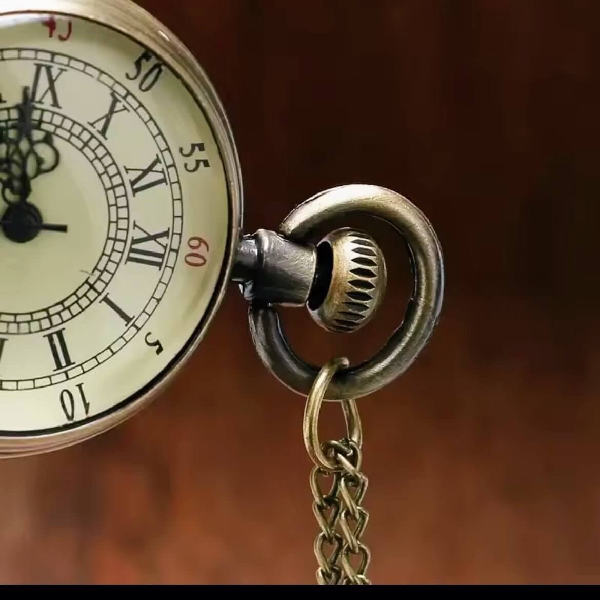 Steampunk Mini pocketwatch on chain for ladies, gift idea