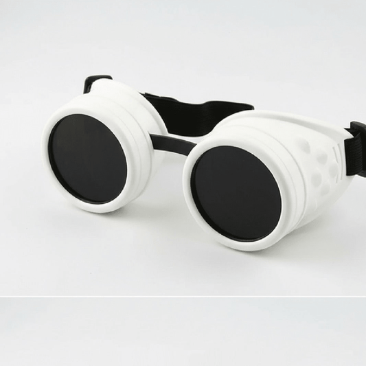 white Steampunk and Cyberpunk Goggles for cosplay-Steampunkgearsa